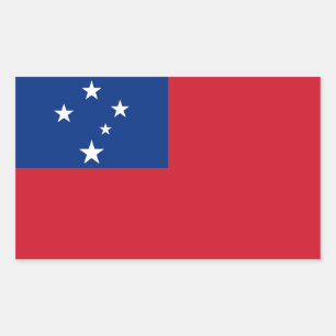 Samoa Flag Rectangular Sticker