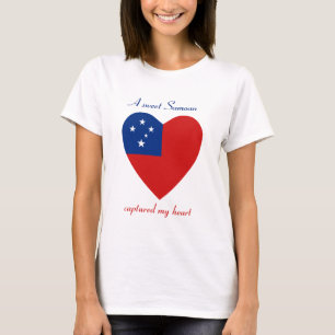 Samoa Flag Sweetheart T-Shirt
