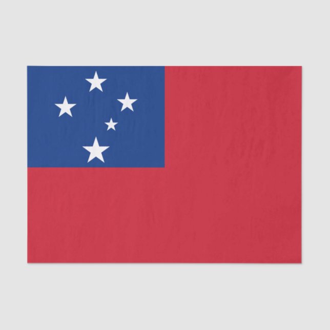 Samoa Flag Tissue Paper (Front)