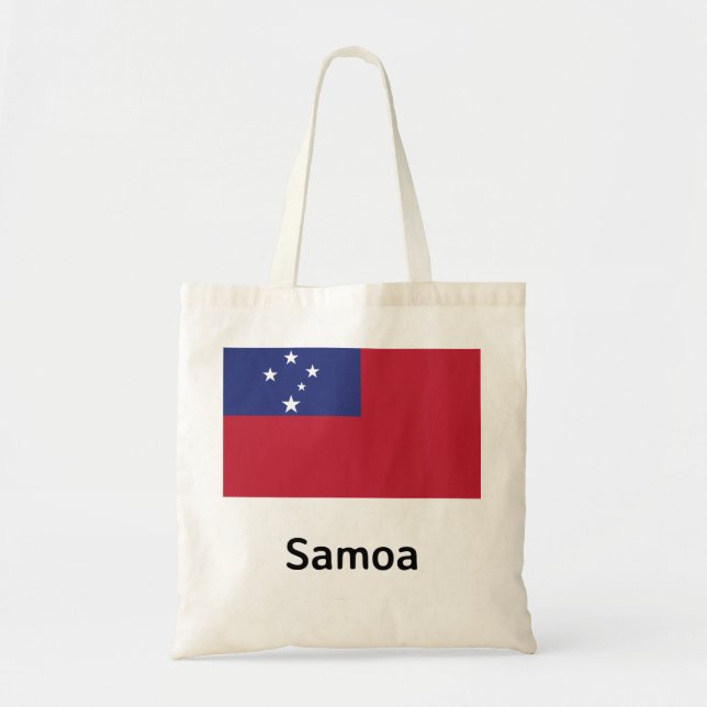 Samoa Flag Tote Bag (Front)