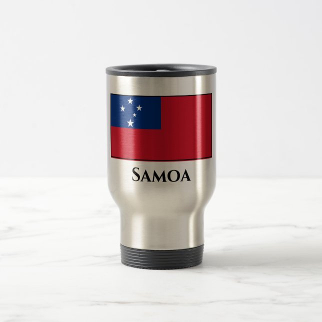 Samoa Flag Travel Mug (Center)