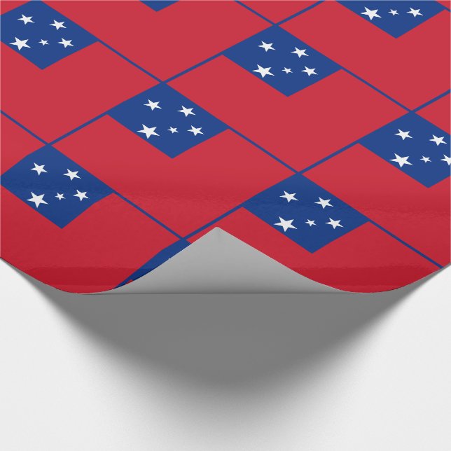 Samoa Flag Wrapping Paper (Corner)