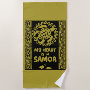 Samoa island  beach towel