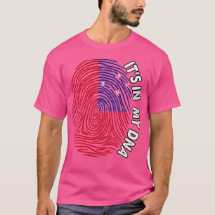 Samoa Its In My Dna - Samoa Samoan Flag In Thumbpr T-Shirt