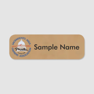 SAMOA Logo Name Tag (brown)