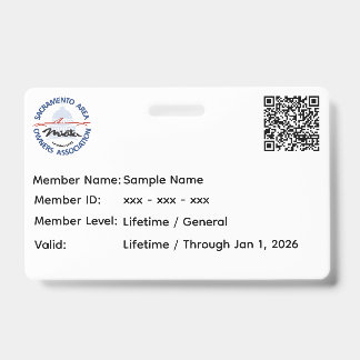 SAMOA Membership Card ID Badge