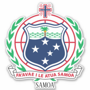 Samoa National Coat Of Arms Patriotic