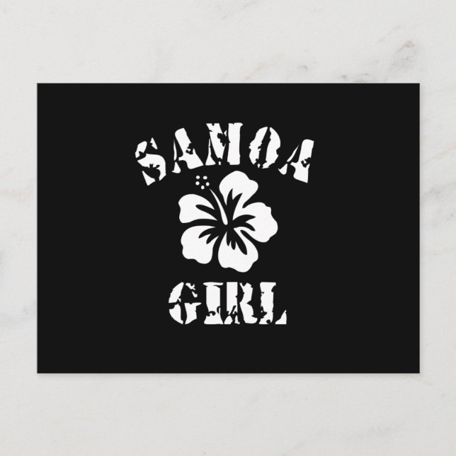Samoa Pink Girl Postcard (Front)