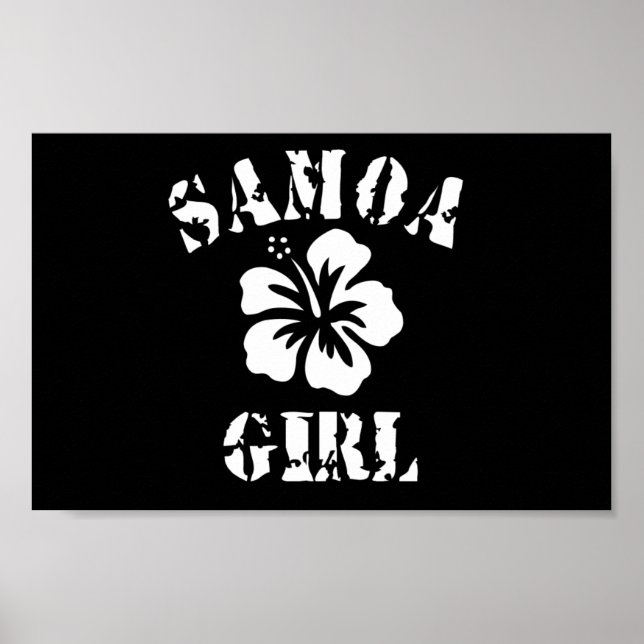 Samoa Pink Girl Poster (Front)