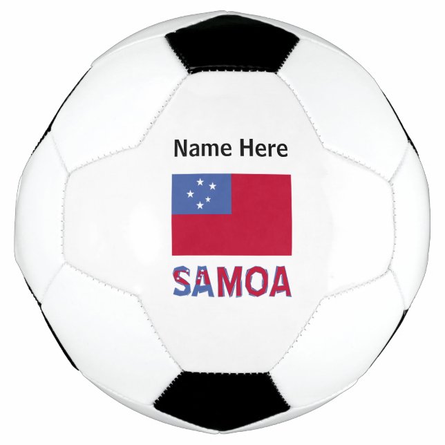 Samoa Samoan Flag Personalised  Football (Front)