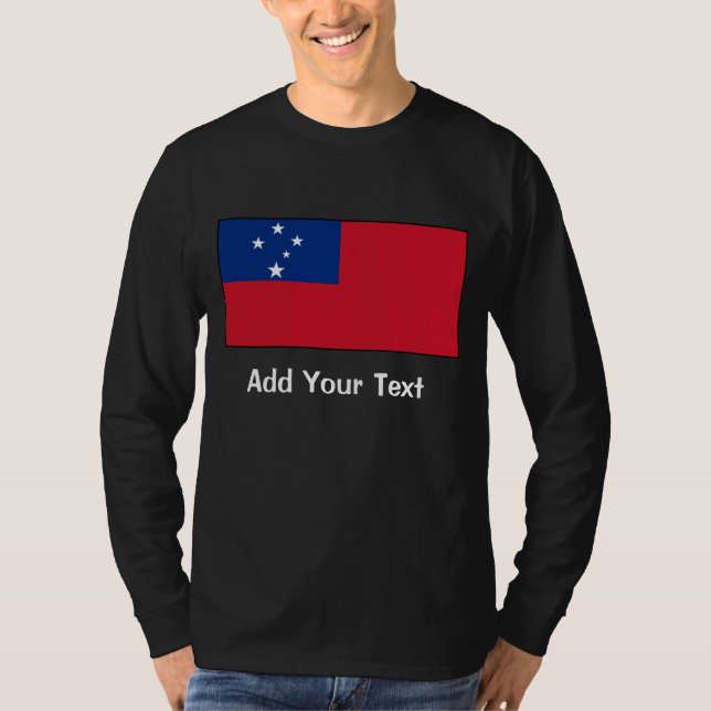 Samoa - Samoan Flag T-Shirt (Front)