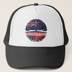 Samoa Samoan New Zealander New Zealand Tree Roots Trucker Hat