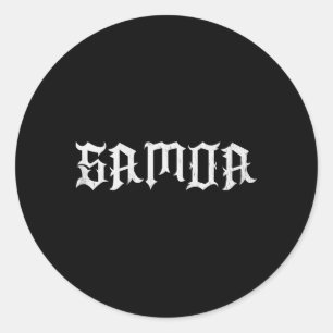 Samoa Samoan Pride Polynesian Classic Round Sticker