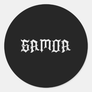 Samoa Samoan Pride Polynesian Classic Round Sticker