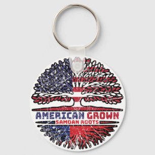Samoa Samoan US American USA United States Tree Key Ring