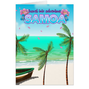 Samoa "travel into adventure" travel poster.