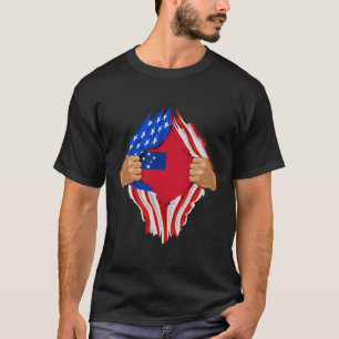 Samoan Blood Inside Me Samoa Flag Gift T-Shirt
