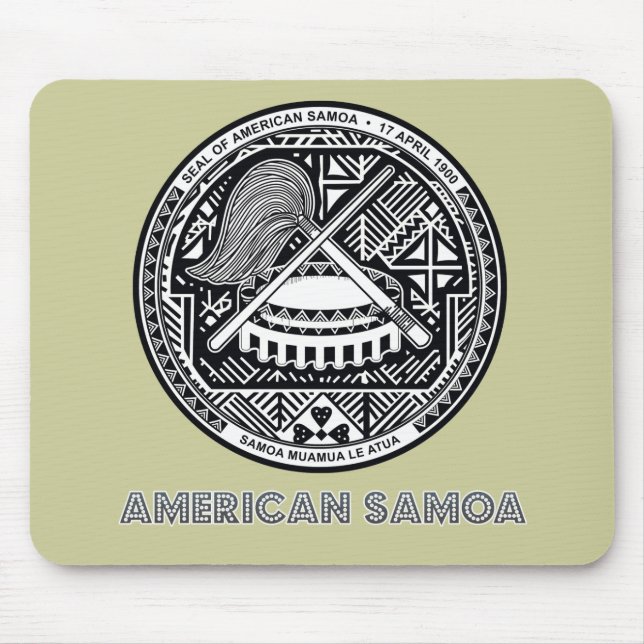 Samoan Emblem Mouse Mat (Front)