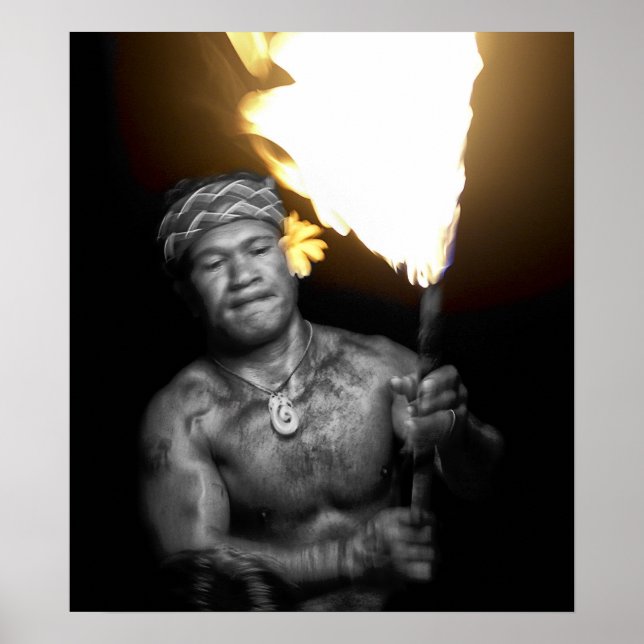 SAMOAN FIRE DANCER POSTER (Front)