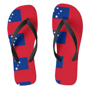 Samoan flag flip flops