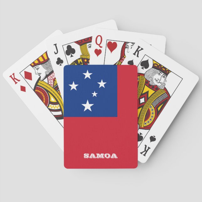 Samoan Flag Games, Samoa Playing Cards (Back)