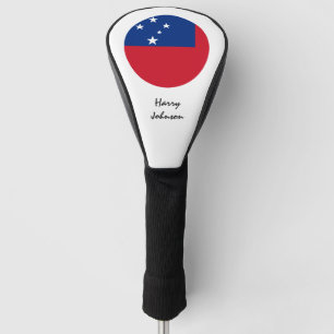 Samoan Flag & Monogrammed Golf Clubs Covers