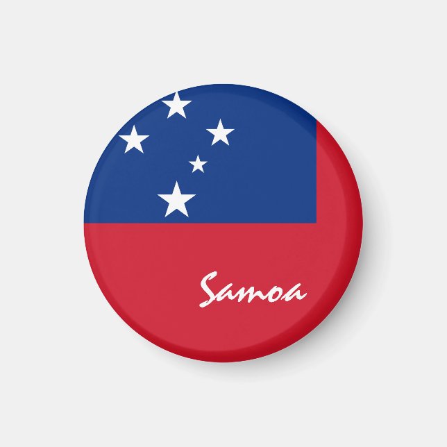 Samoan flag & Oceania - travel/sports fans Magnet (Front)