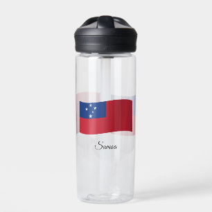 Samoan Flag, Patriotic Samoa Water Bottle