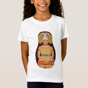 Samoan Girl Matryoshka Girls' T-Shirt