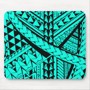 Samoan/Polynesian tribal shapes and symbols Mouse Mat