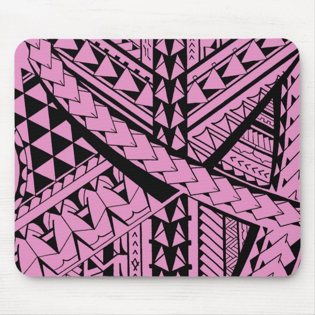 Samoan/Polynesian tribal shapes and symbols Mouse Mat (Front)
