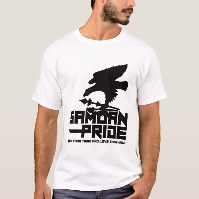 Samoan pride Black T-Shirt (Front)