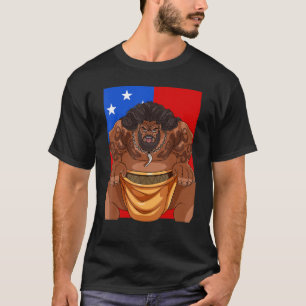 Samoan Pride Polynesian Haka Dance Samoa Flag T-Shirt