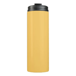 Samoan Sun Golden Yellow Solid Colour Print, Sunny Thermal Tumbler