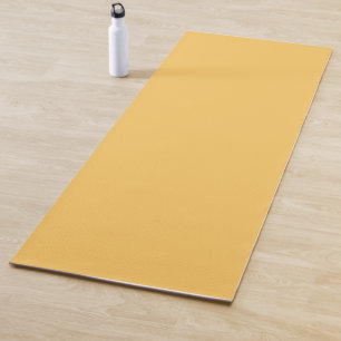 Samoan Sun Golden Yellow Solid Colour Print, Sunny Yoga Mat