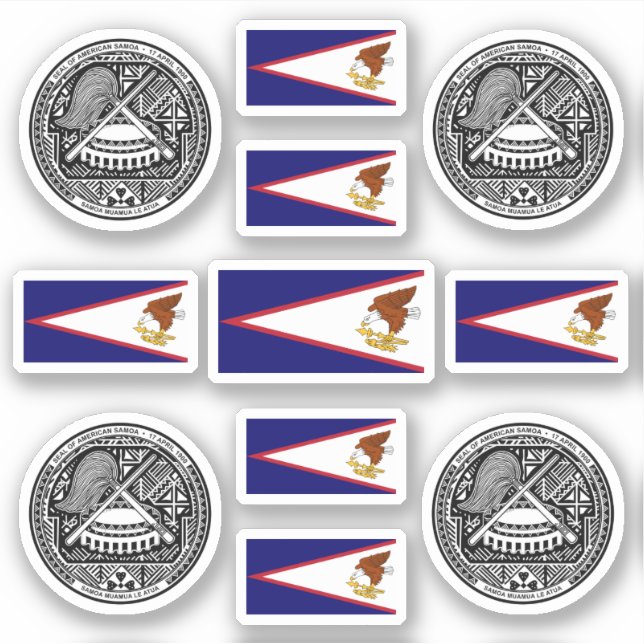 Samoan symbols / coat of arms and flag (Front)
