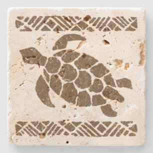 Samoan Tapa Hawaiian Tiki Bar Stone Coaters Stone Coaster