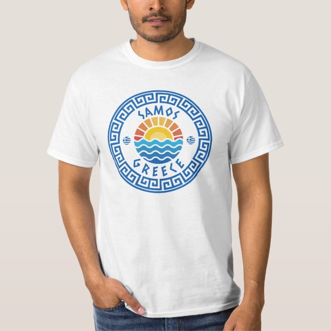 Samos Island, Greece - Sunshine And Sea T-Shirt (Front)