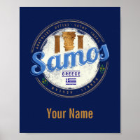 Samos island in Greece retro vintage vacation