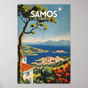 Samos Travel Poster