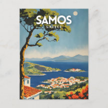 Samos Travel Poster
