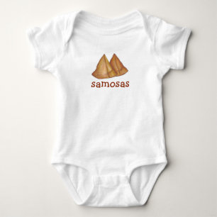 Samosas Indian Food Samosa Foodie Baby Bodysuit