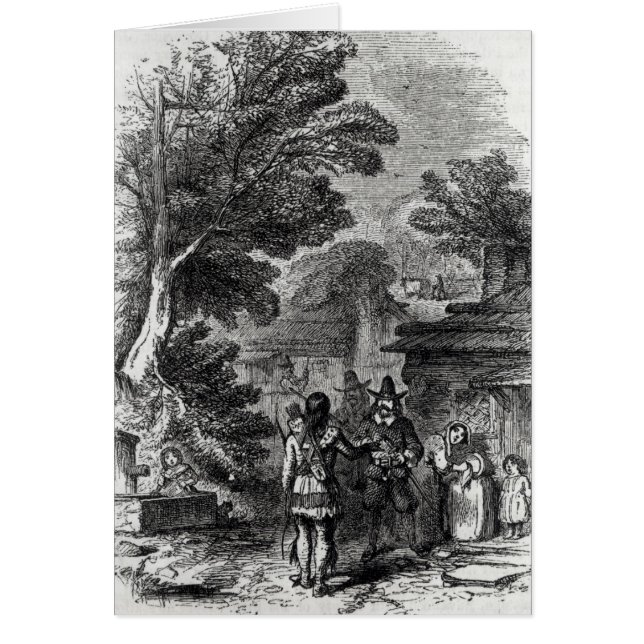 Samoset, the Indian Visitor (Front)