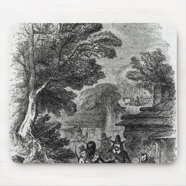 Samoset, the Indian Visitor Mouse Mat (Front)