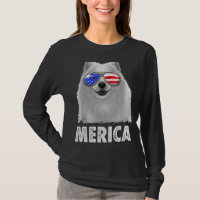 Samoyed 4th Of July Merica Men American Flag Sungl