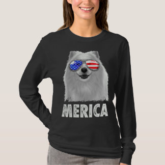 Samoyed 4th Of July Merica Men American Flag Sungl T-Shirt