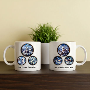 Samoyed 6-Image Coffee Mug Design