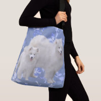 Samoyed All-Over Print Tote - Med & Lrg Cross Body