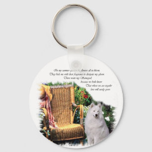 Samoyed Art Gifts Key Ring