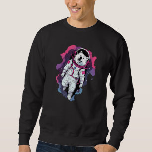 Samoyed Astronaut Funny Dog Space Suit Sweatshirt